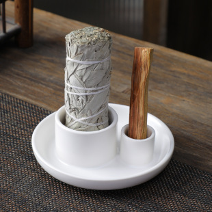 Candle Holder Nordic Style Home Decoration Candle Holder Sage Ornaments Incense Wood Holy Wood Tray Cross-Border