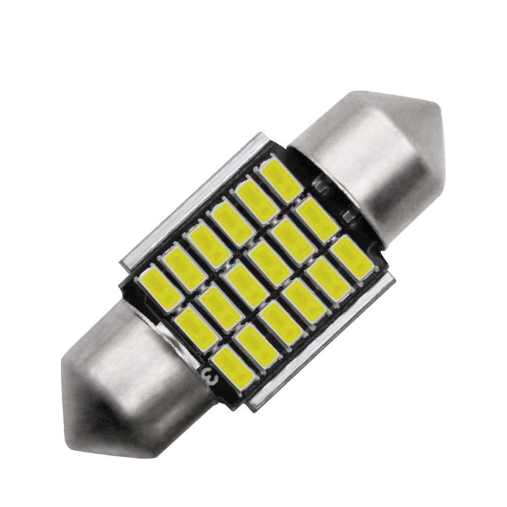 Производство декодируемых двухточечных светодиодных фонарей 3014 18SMD 31 мм высокой яркости из алюминия для крыши автомобиля и подсветки номерного знака, пользующихся высоким спросом на экспорт.