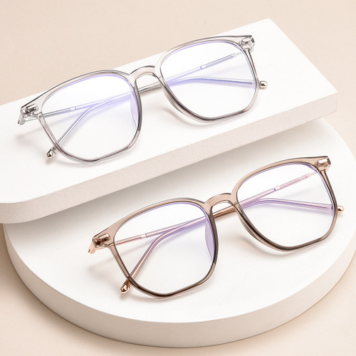 BestFen Xiaohongshu internet celebrity TR90 glasses frame retro polygonal large frame men's and women's myopia glasses