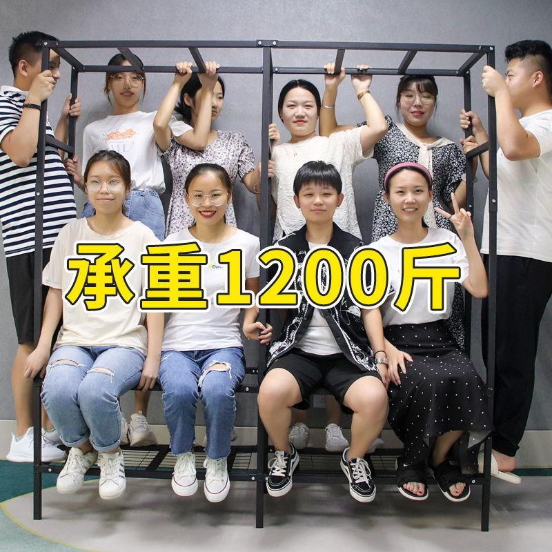 Full steel frame cloth wardrobe, installation-free wardrobe, super strong, stable and good-looking, suitable for girls in rental houses, easy to install