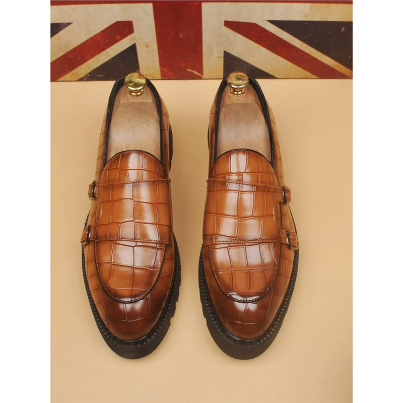 Осенняя новая мужская педаль бизнес-повседневная дышащая кожаная обувь с острыми головками в британском стиле модная обувь для свадебной обуви