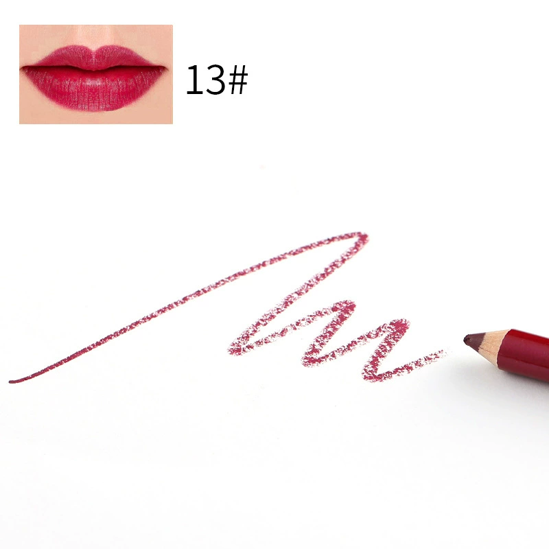 Lip pencil, водостойкая матовая помада, румяна для лица, карандаш для глаз, подводка, 13 цветов, (торговля через границу)