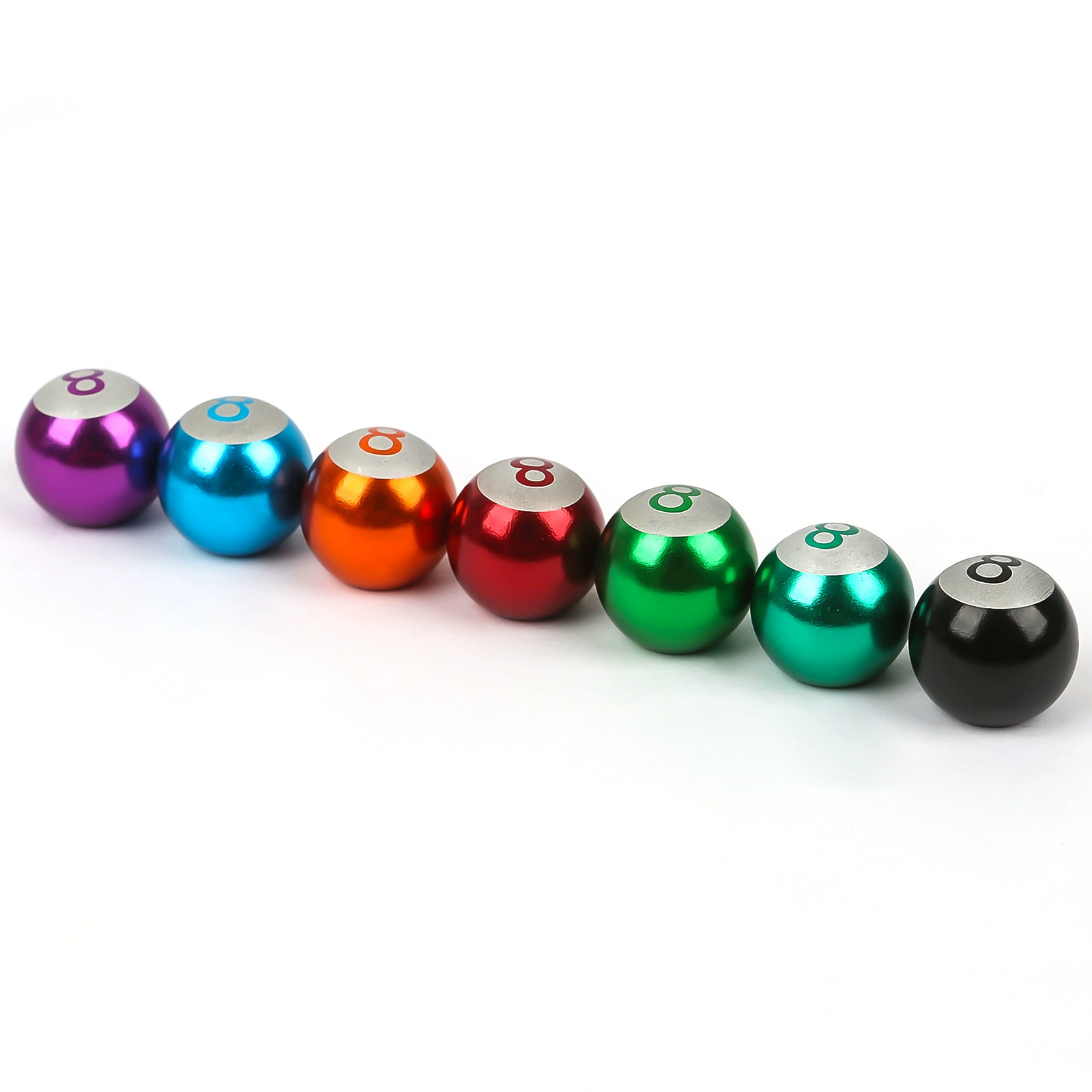 Эксклюзивная трансграничная поставка колпачков для клапанов в форме шара с номером 8, пылезащитные колпачки для американского бильярда с номером 8, декор для автомобилей из-за рубежа.