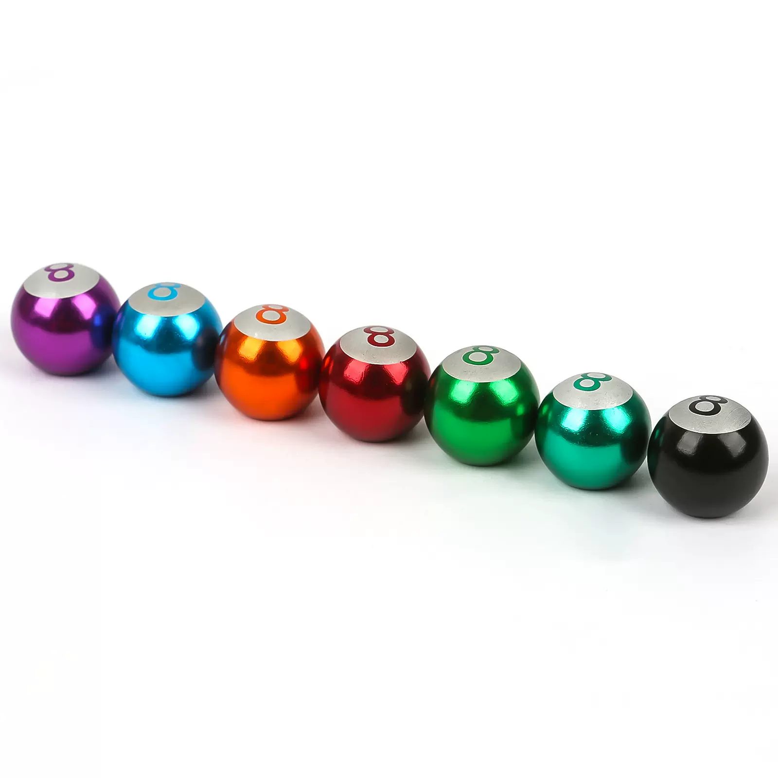 跨境专供八号球球型气门嘴帽防尘美式台球数字8海外车饰车用