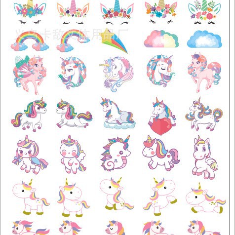 80 unicornios Arco Iris/caja