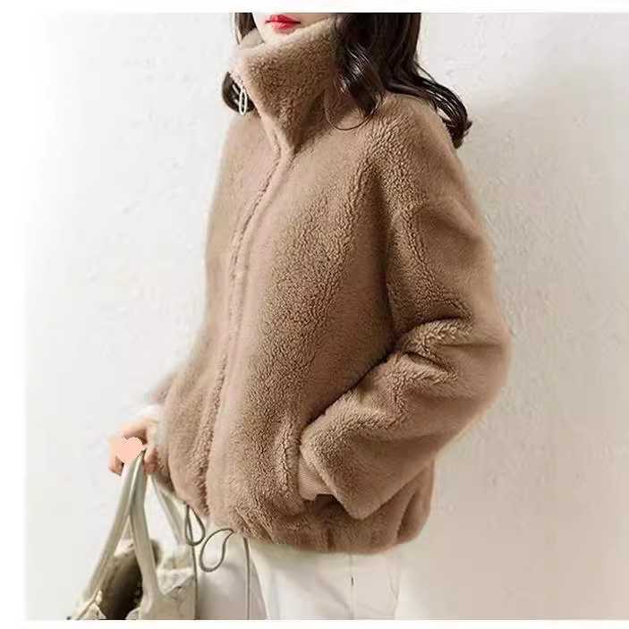 2026 Autumn and Winter Plus Size Women's Loose High-Neck Sweatshirt with Fleece Lining, Thickened and Warm Fleece Pajama Jacket for Women 2026 Autumn and Winter Plus Size Women's Loose High-Neck Sweatshirt with Fleece Lining, Thickened and Warm Fleece Pajama Jacket for Women