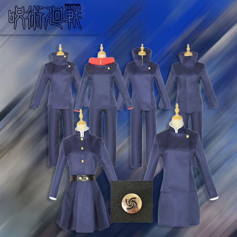 呪術廻戦 cos スーツ虎杖悠仁五条悟 cos スーツ釘崎ローズコスプレアニメ衣装|undefined