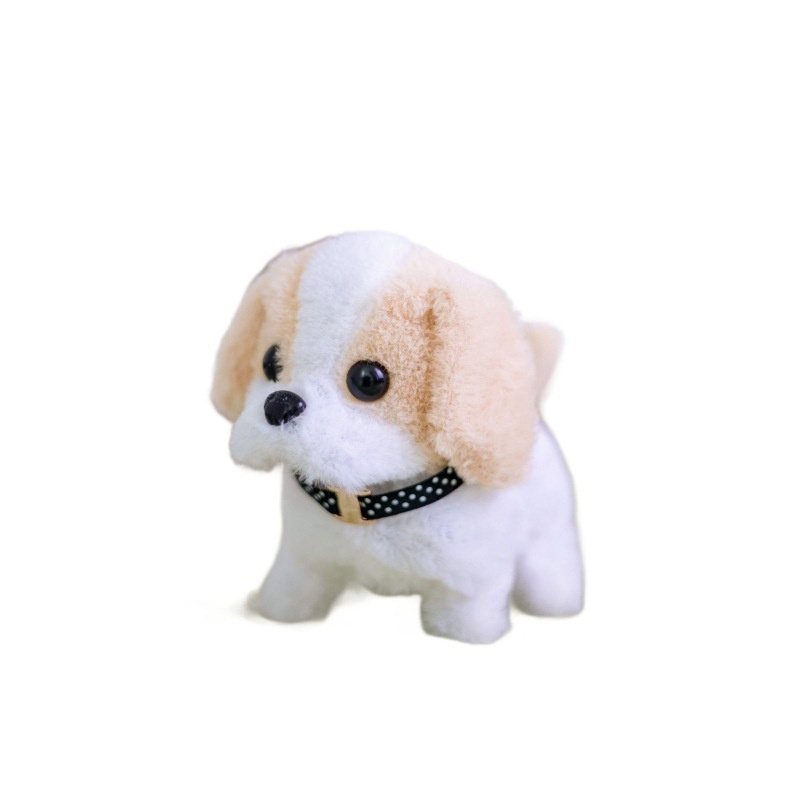 Perro de Peluche Eléctrico de Plástico, Acompañamiento Emocional, para Niños