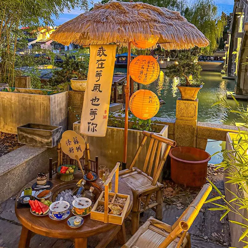 Зимой чайный зонт для приготовления чая в печи