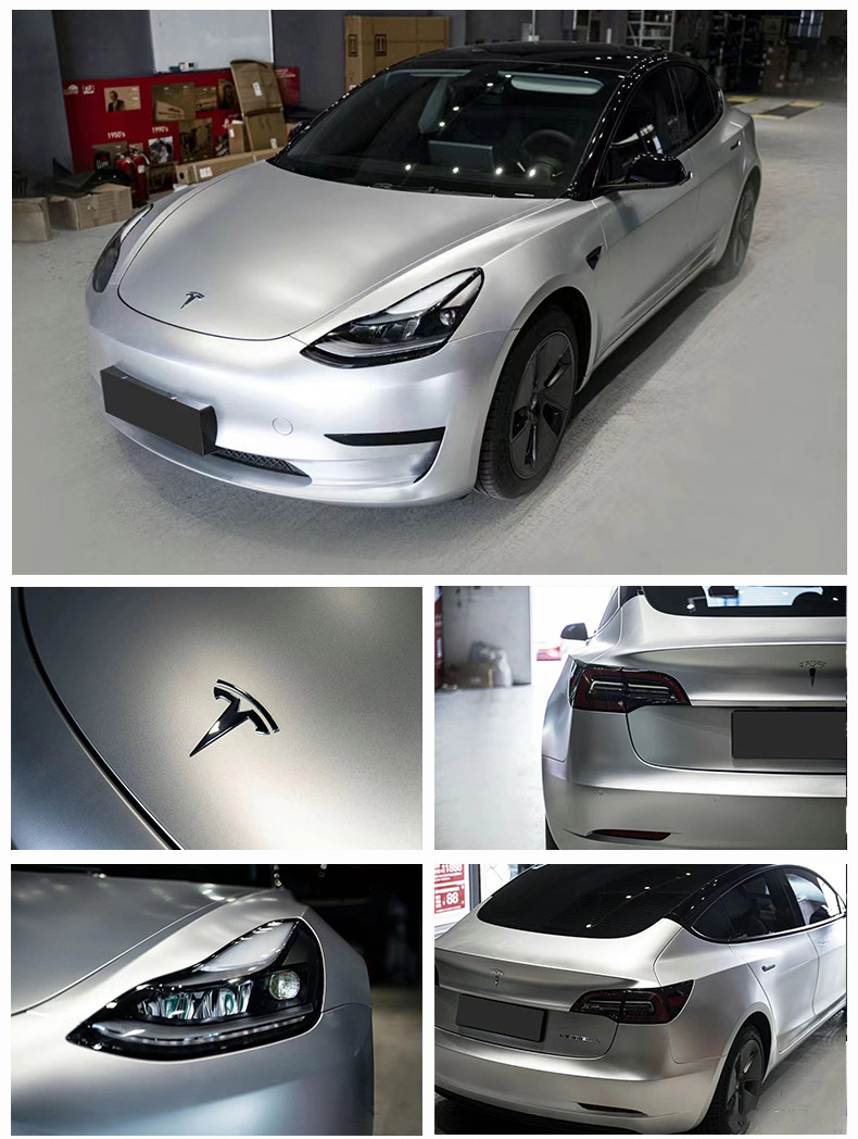 Suitable for Alexander Silver color change film for cars, GT metallic silver rearview mirror, full body film for electric motorcycles