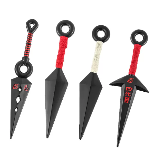 Naruto weapon ninja Naruto Sasuke plastic decoration props model toy four generations of eyes No Thunder Dragon Blade