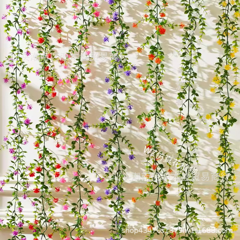 Artificial Eucalyptus Tea Flower Vine Green Plant Leaves Pipe Ceiling Flower Vine Fake Flower Plastic Winding Decoration Artificial Eucalyptus Tea Flower Vine Green Plant Leaves Pipe Ceiling Flower Vine Fake Flower Plastic Winding Decoration