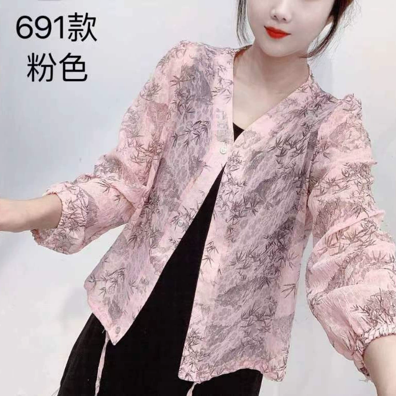 2024 лето новый кружевной шаль короткий пиджак тонкий солнцезащитный крем маленький пиджак кардиган рубашка рубашка девушка