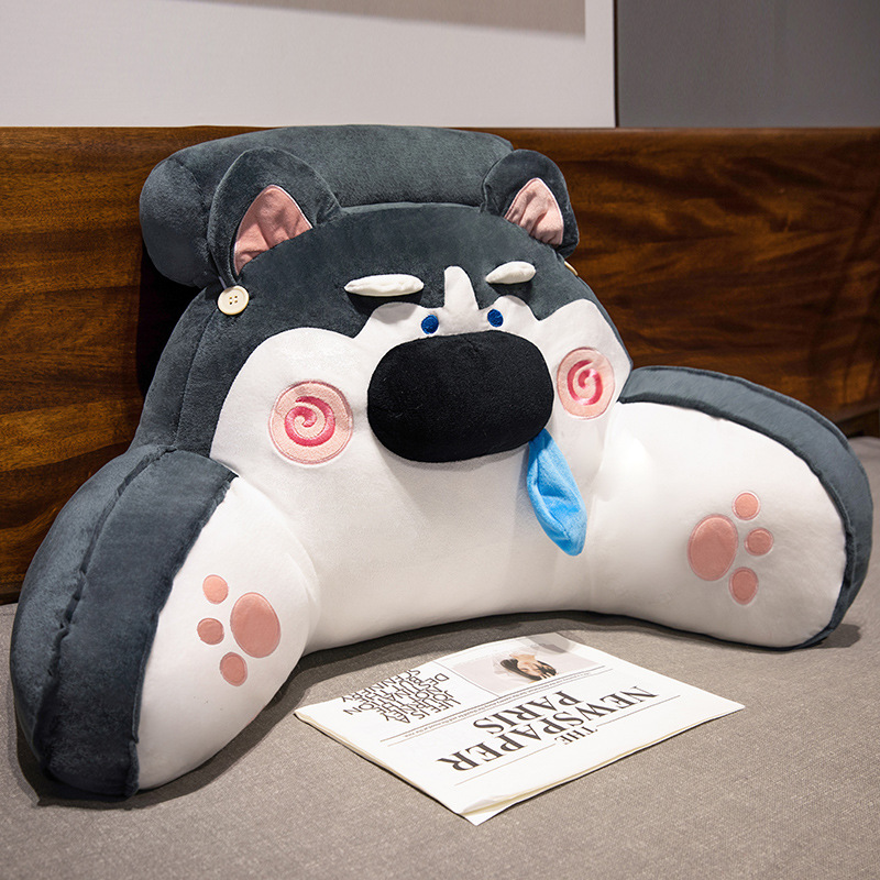 De dibujos animados de noche bolsa suave gran respaldo estudiante dormitorio almohada cama lectura apoyo la cintura almohada sofá ventana Bahía cojín