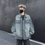 春秋水洗男女翻领夹克