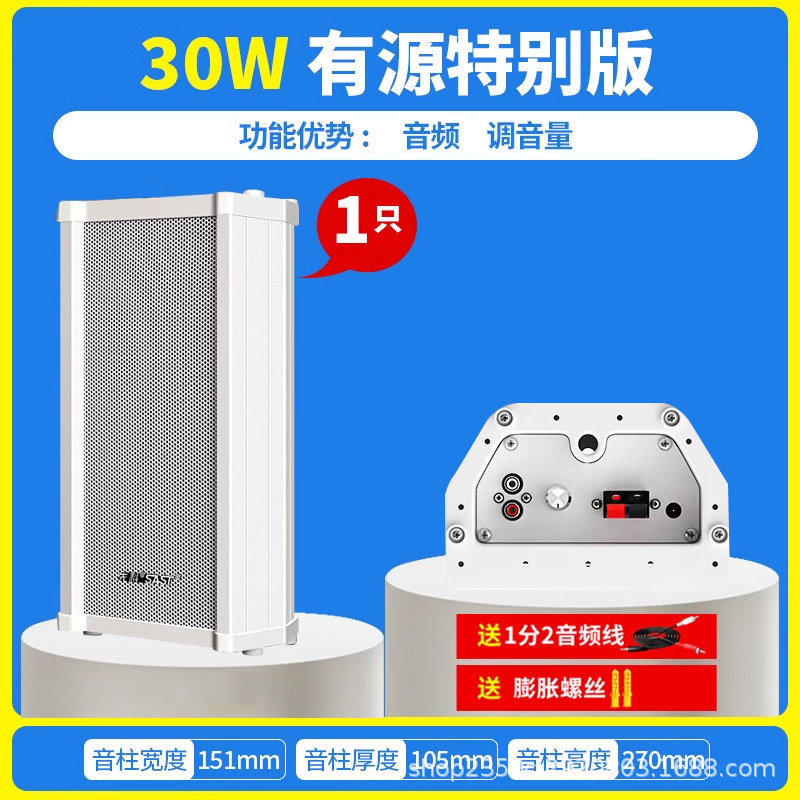 Xianke ST501 columna de sonido activo Bluetooth de audio al aire libre impermeable al aire libre comercial montado en la pared altavoz de difusión