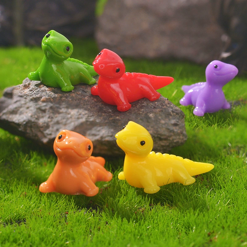 Трансграничные милые очаровательные маленькие ящерицы микро-ландшафтное садоводство украшения мультяшный маленький геккон DIY материал смолы ремесла