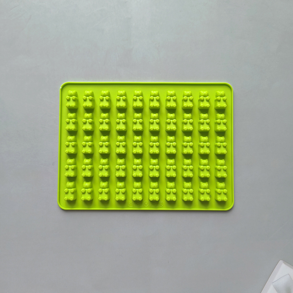 50 litros osos pequeños 300 molde de chocolate de galletas de silicona diy dulces pudín pastel decoración cocina hornear utensilios