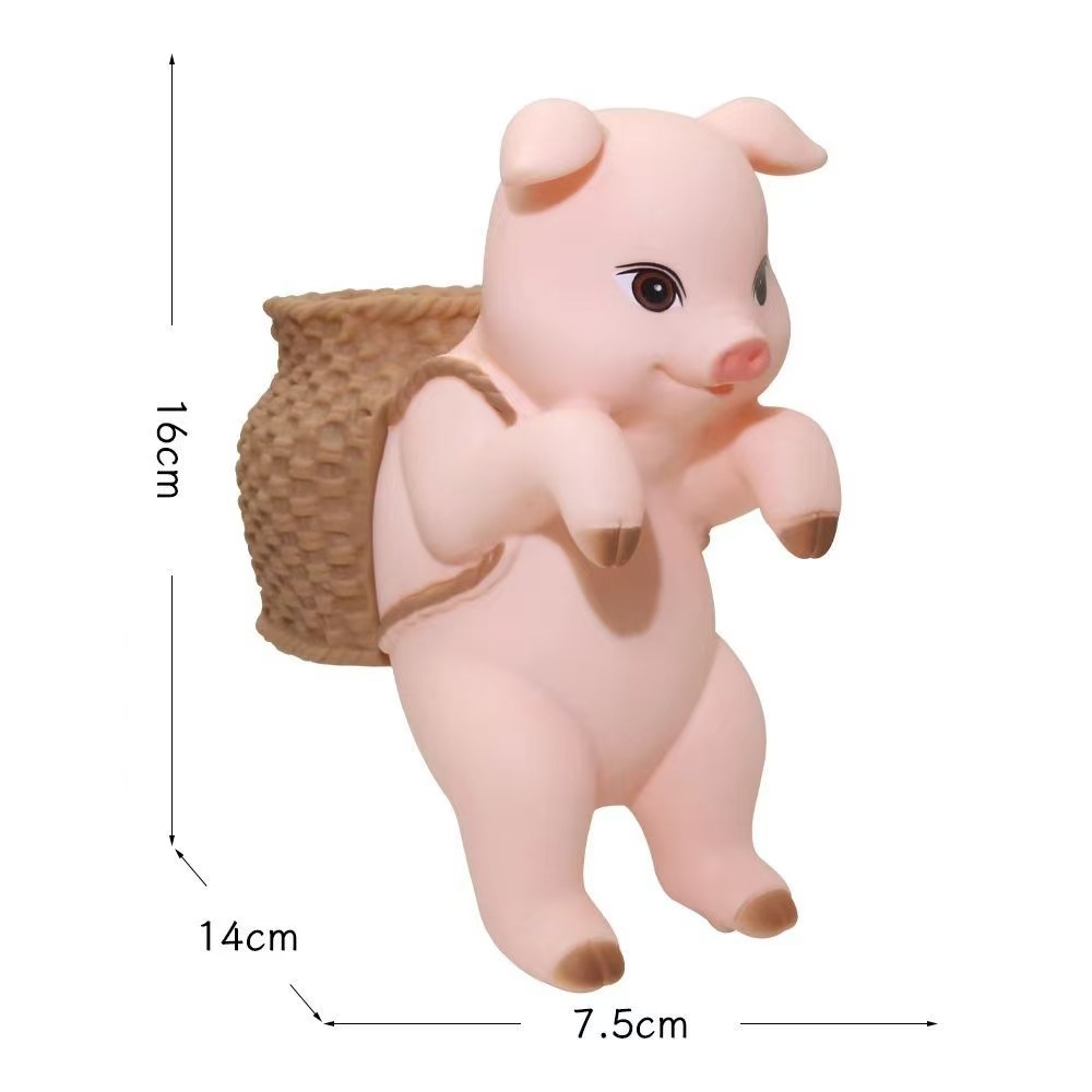 Adornos de animales de dibujos animados creativos, adornos, simulación de paisaje, pecera, almacenamiento, cilindro colgante, fabricante de colgantes de portalápices