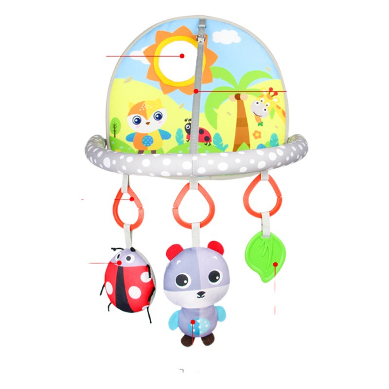 Aipinqi bebé fitness rack coche colgante bebé educación temprana pedal animal cama juguetes en stock al por mayor