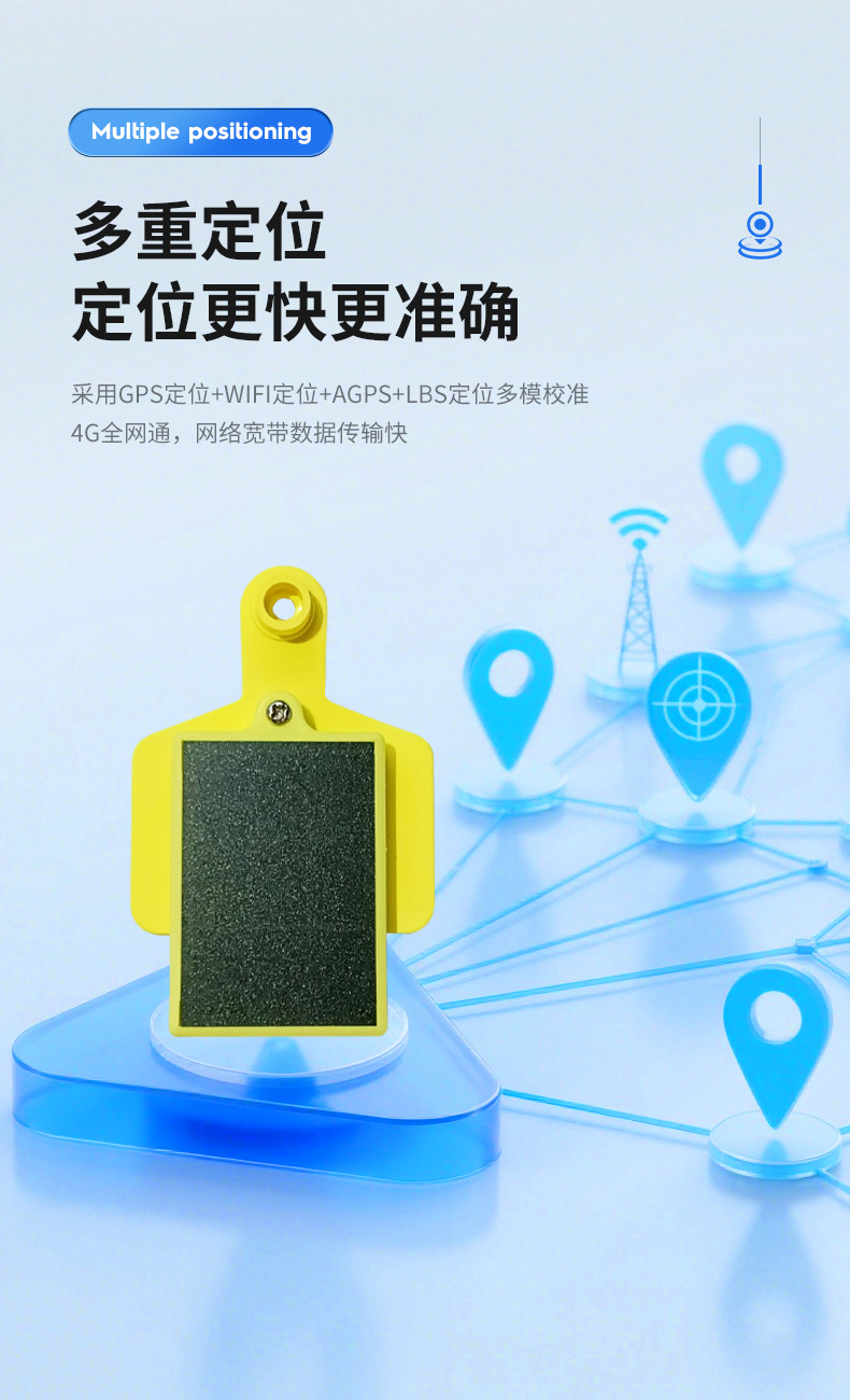 Carefully Selected Beidou Gps Animal Tracker for Cattle and Sheep Farms, Anti-Tamper Gps Anti-Lost Solar Charging Locator