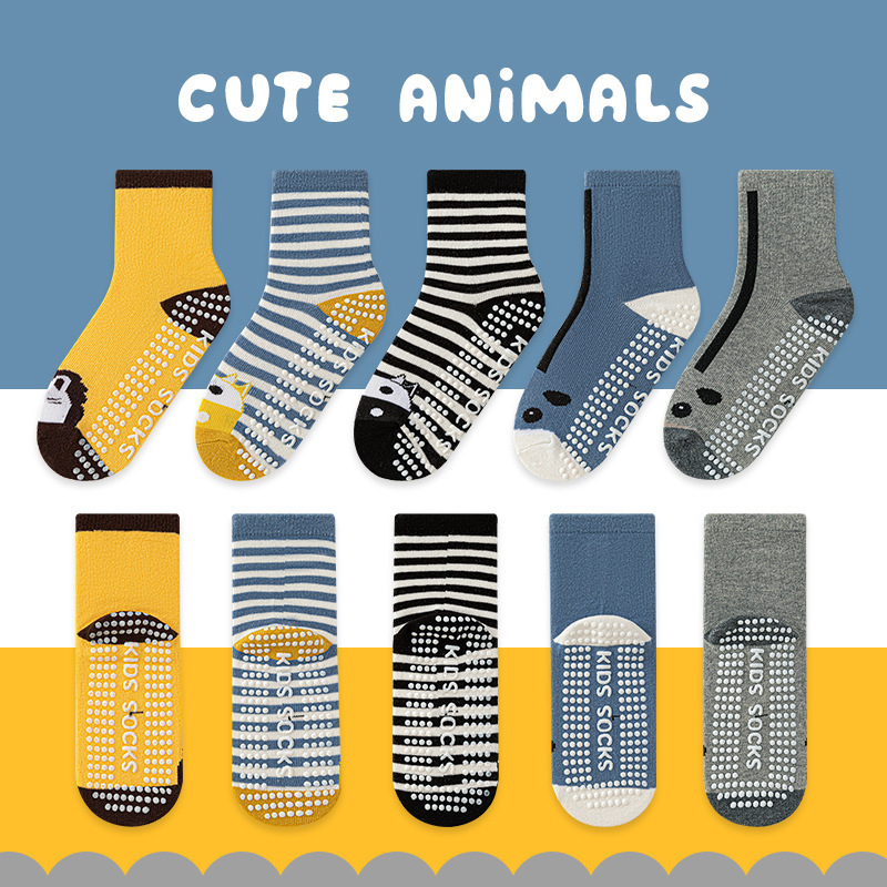 Spring and autumn children's socks, Class A non-slip floor socks, baby cotton socks, cartoon cute mid-tube socks for boys and girls Spring and autumn children's socks, Class A non-slip floor socks, baby cotton socks, cartoon cute mid-tube socks for boys and girls