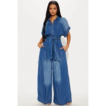 J 34026 Fashion Flared Jumpsuit ����ţ������� ŷ���羳