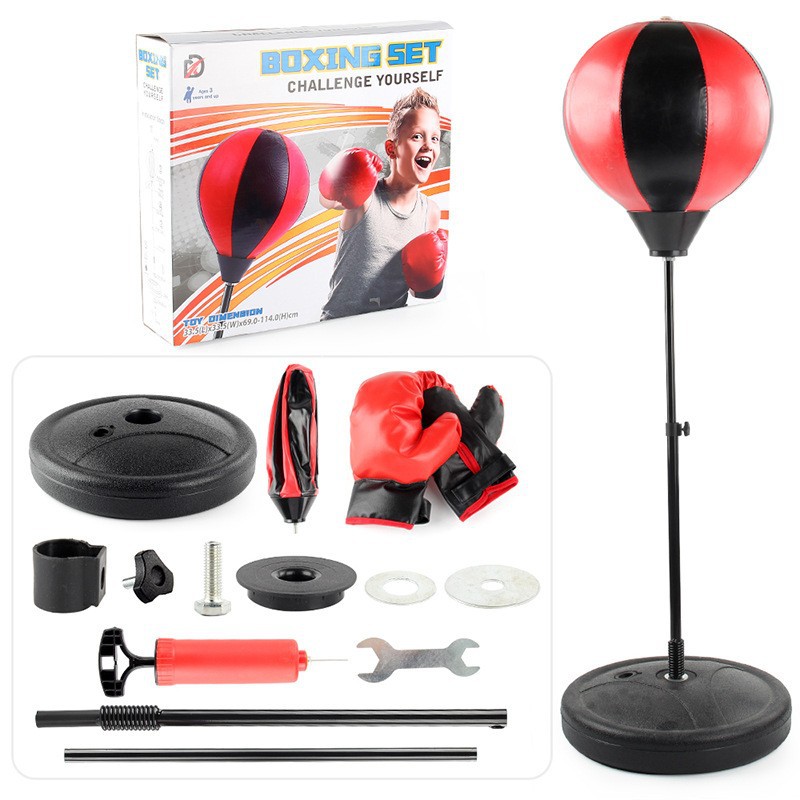 Boxeo infantil bolas de velocidad boxeo vertical bolas catárticas 110cm pequeña ventura de mesa boxeo bolas de velocidad juguetes