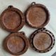 Wooden pattern base keychain earring pendant base tourist souvenirs gift accessories wholesale