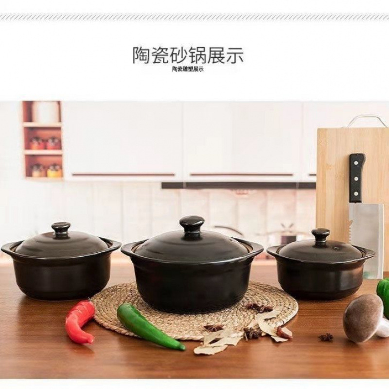 砂锅电磁炉两用炖锅大号煤气明火通用煲汤家用陶瓷米线沙锅厂跨境|undefined