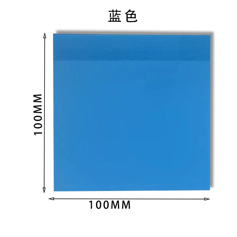 Bloc de notas colorido fluorescente para mascotas, fuerte viscosidad, impermeable, transparente, nota adhesiva, ladrillo adhesivo de índice de alto valor para estudiantes