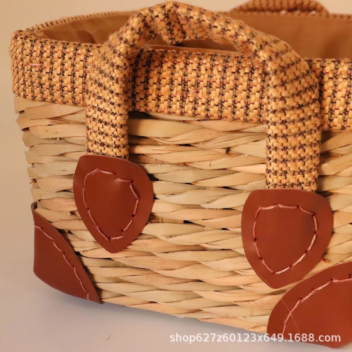 Cesta de almacenamiento personalizada Cesta de almacenamiento de mimbre Cesta de bocadillos de ropa interior de paja Cesta de almacenamiento de calcetines Cesta de llaves de escritorio de mimbre almacenamiento