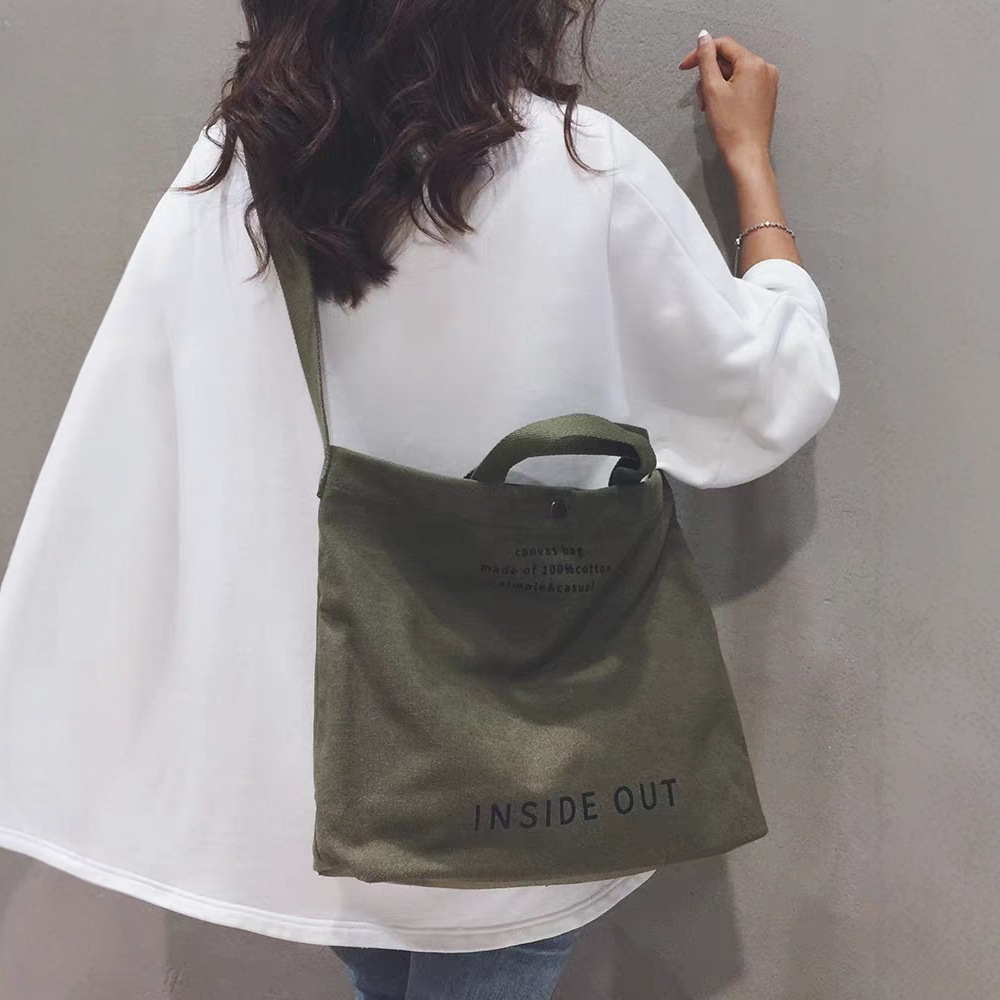 Borsa a tracolla a doppio uso per studenti, uomini e donne, borsa scolastica in tela di grande capacità, surplus di commercio estero_voghion.com