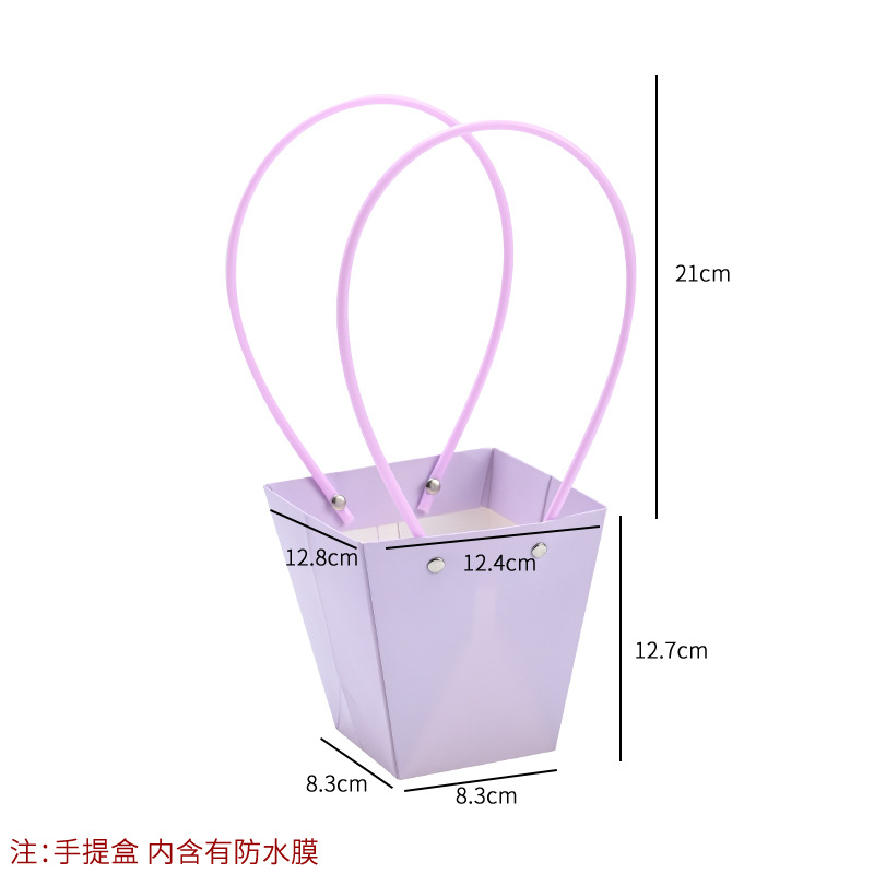 Bolso especial transfronterizo para flores, descuento al por mayor, bolsa trapezoidal de papel kraft impermeable, bolsa de embalaje de regalo, bolsa de ramo