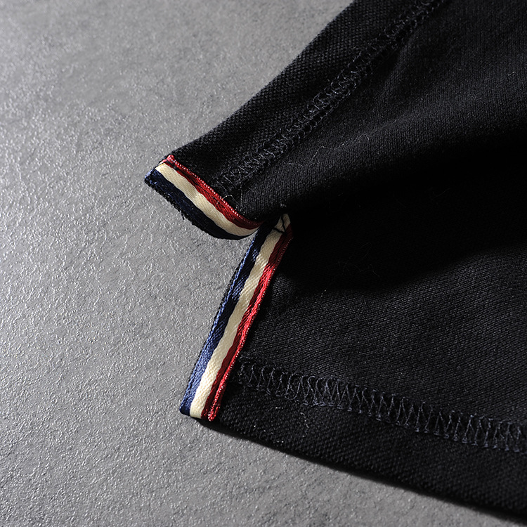 Spring and summer new American simple original letter embroidery men's collar short-sleeved POLO shirt half-sleeve PK505 16