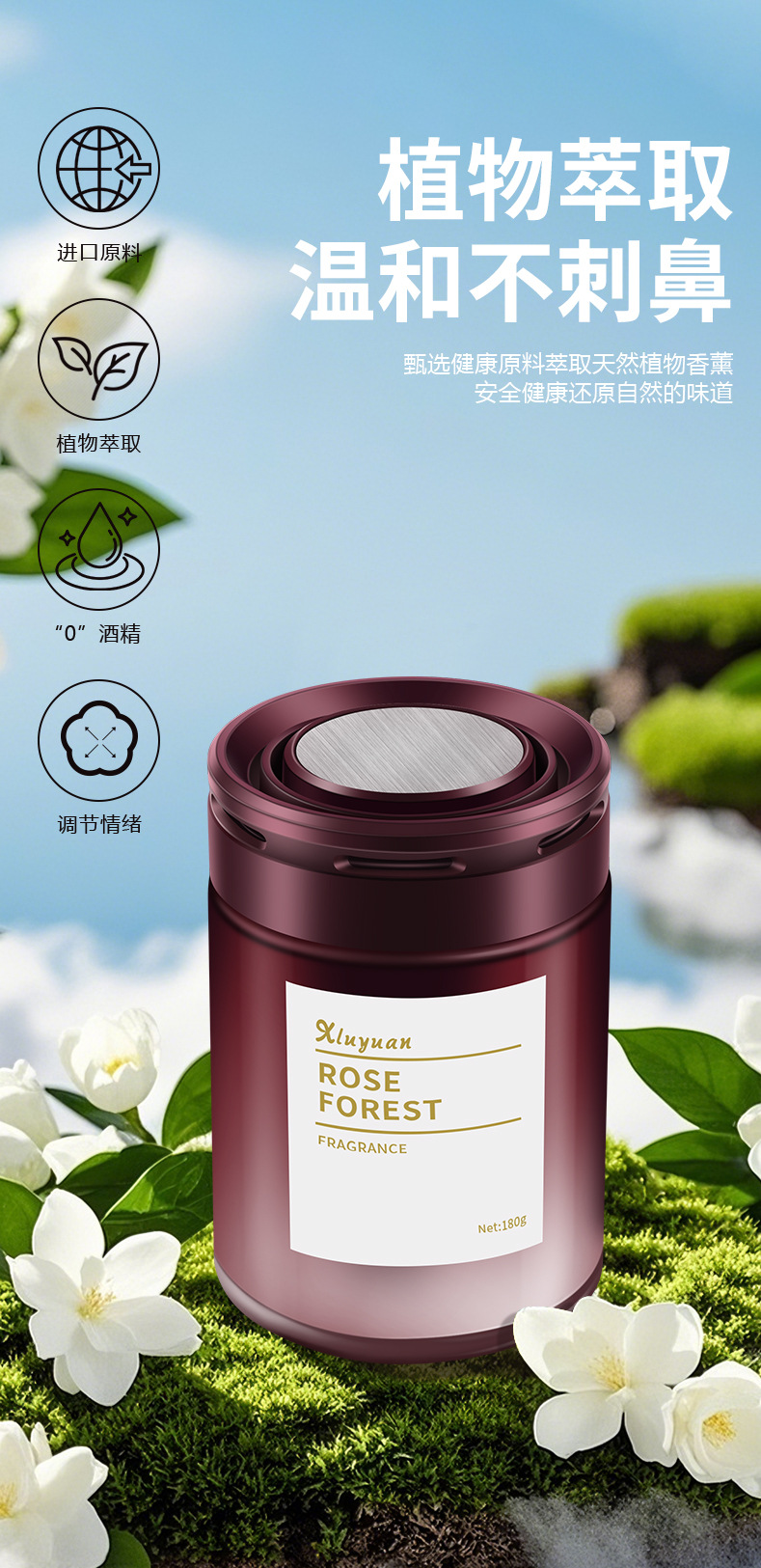 Car Aromatherapy 2026 New Model Long-Lasting Fragrance Purifies the Air and Removes Odors Car Fragrance Solid Balm Rj