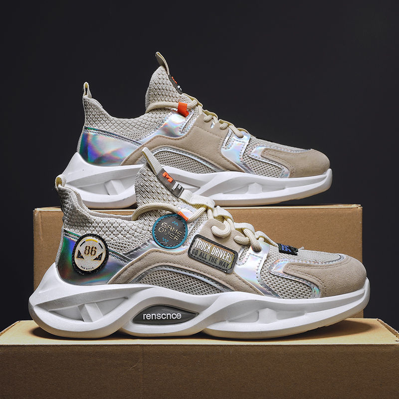 Spring new men's shoes wholesale lace-up breathable fly woven running shoes fashion blade casual sports shoes men's running shoes Spring new men's shoes wholesale lace-up breathable fly woven running shoes fashion blade casual sports shoes men's running shoes