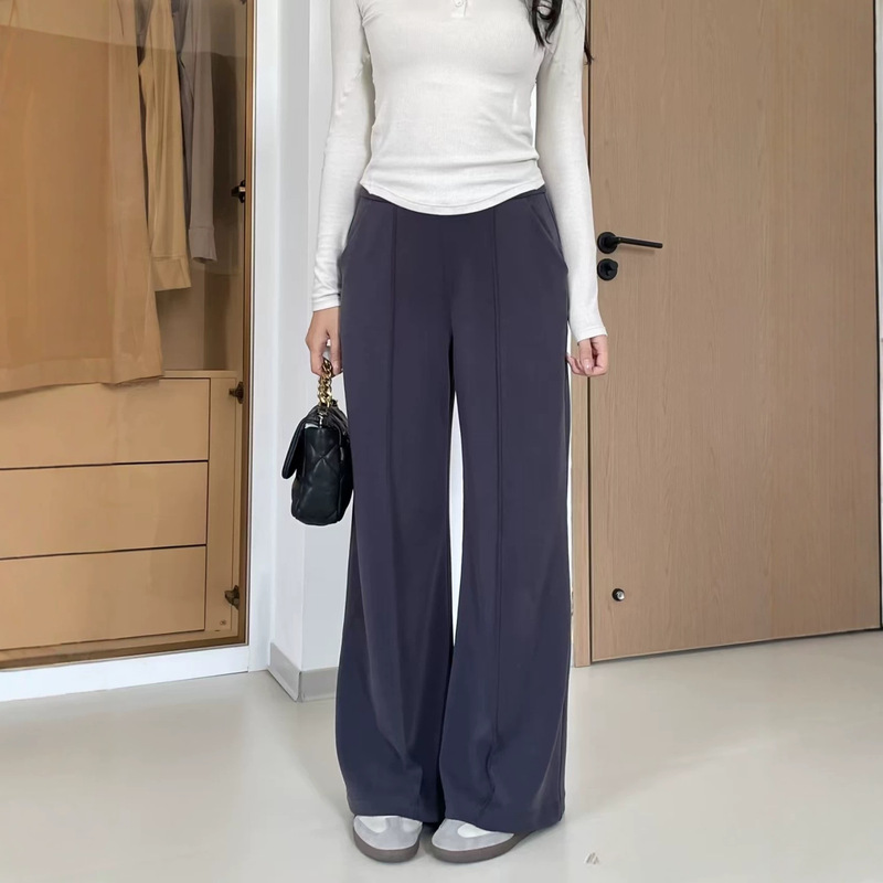 Lu's Magic Pants 2026 Softstream Pintuck Women's Mid-Waist Pleated Long Pants with Loose Fit and Wide Legs Lu's Magic Pants 2026 Softstream Pintuck Women's Mid-Waist Pleated Long Pants with Loose Fit and Wide Legs