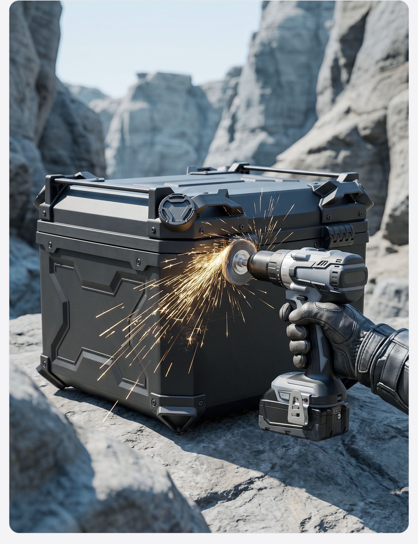 Universal Motorcycle Trunk X Model 45L 55L 65L Non-Aluminum Alloy PP Rear Trunk No.9 ABS Toolbox