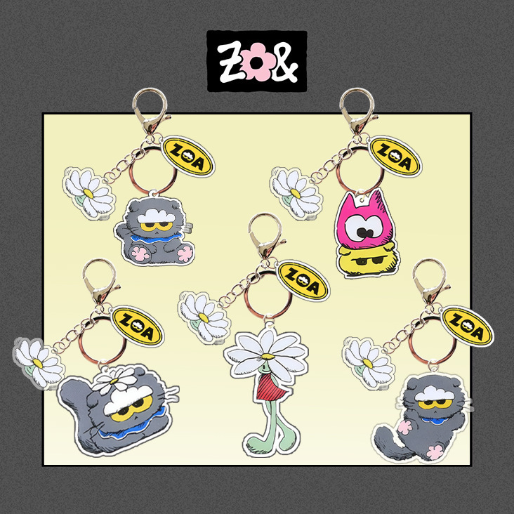 G-Dragon X Zoa Keychain Pop-Up Store Gd Merchandise Acrylic Pendant Popular High-Value Item