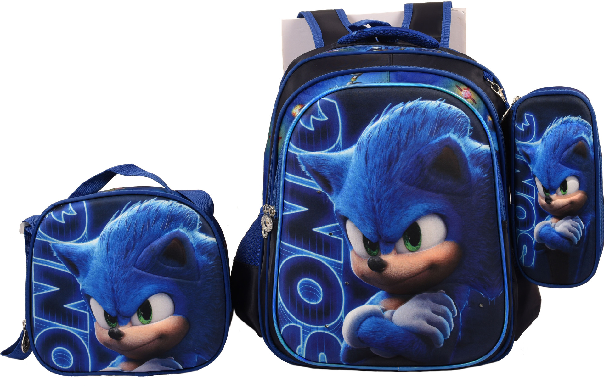 Export Trolley Mochila mochila con luz en la parte posterior para estudiantes de primaria de grado 1-6 nueva mochila de nailon de gran capacidad para subir escaleras