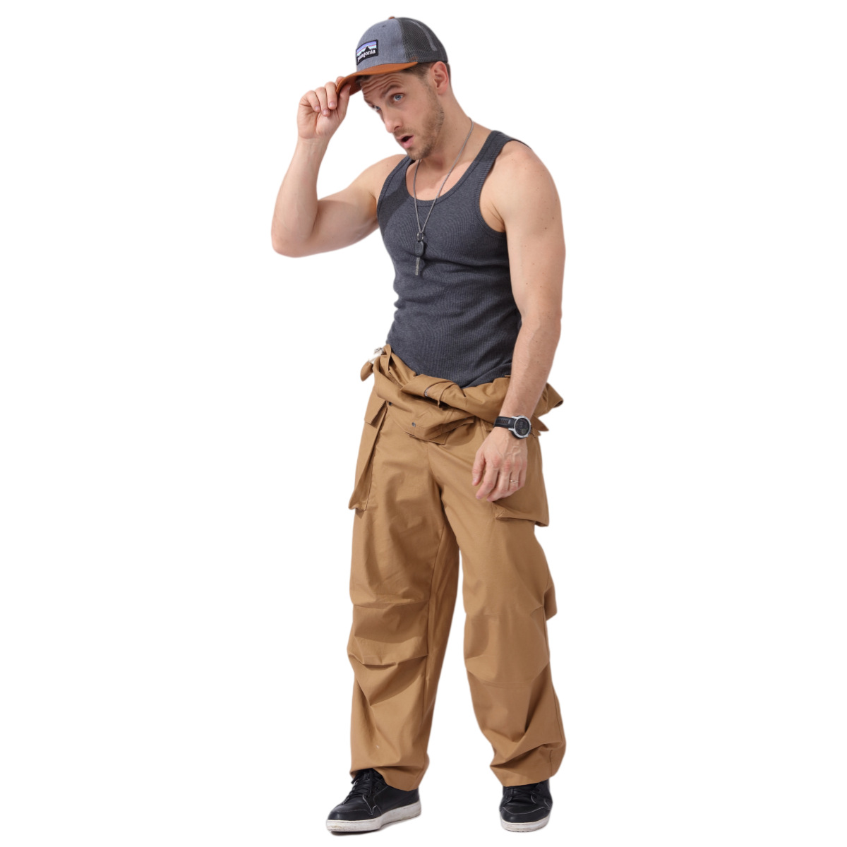 2025 Inverse Craftsman Kaha Ropa de trabajo retro japonesa Monos de bolsillo grandes para hombres y mujeres Estilo BF suelto y delgado para todos los partidos