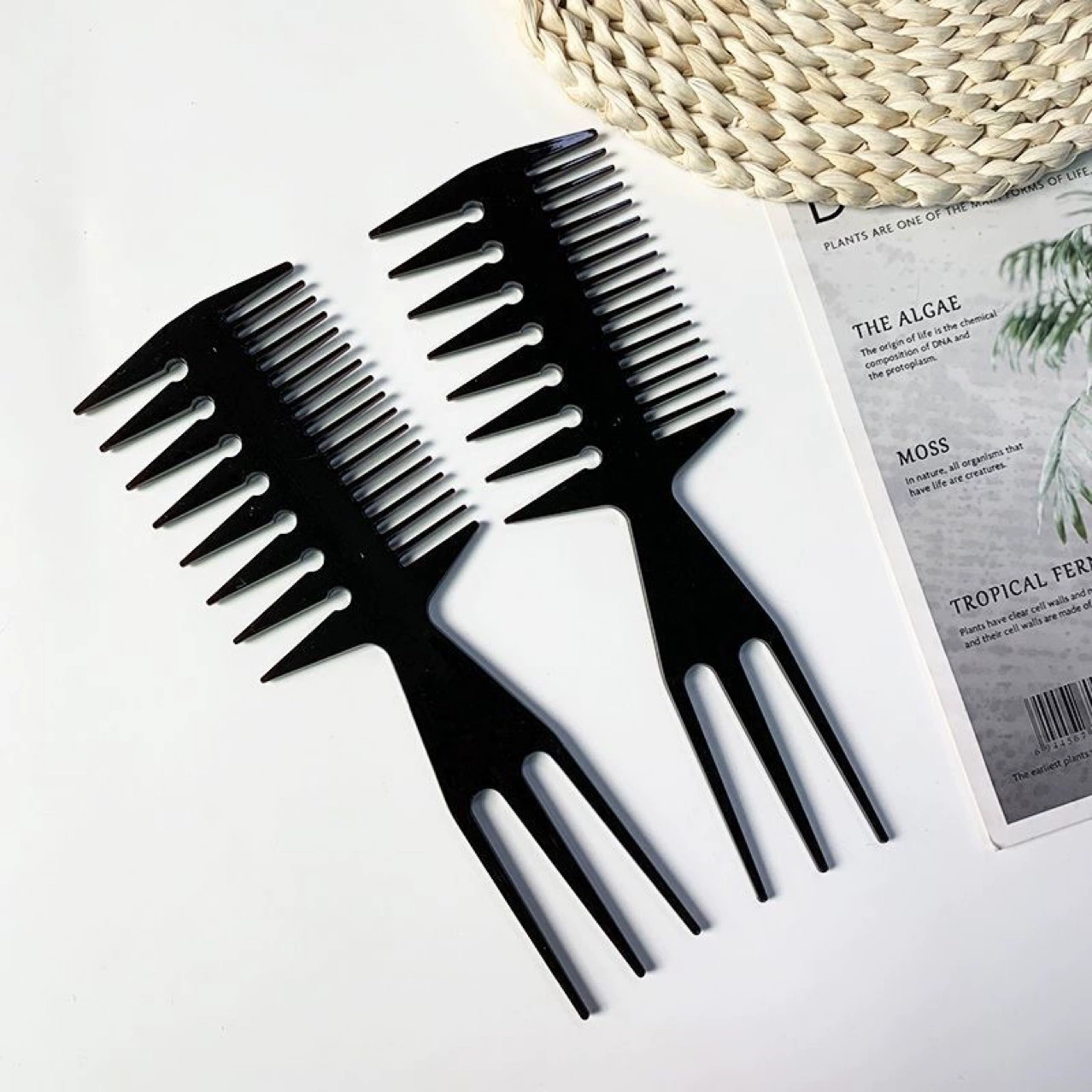 Масляная расческа Мужская большая задняя расческа Расческа Расческа Расческа Нож Форма Расчесывание Волосы Модная Обрезка Волосы Большой зубчатый расческа