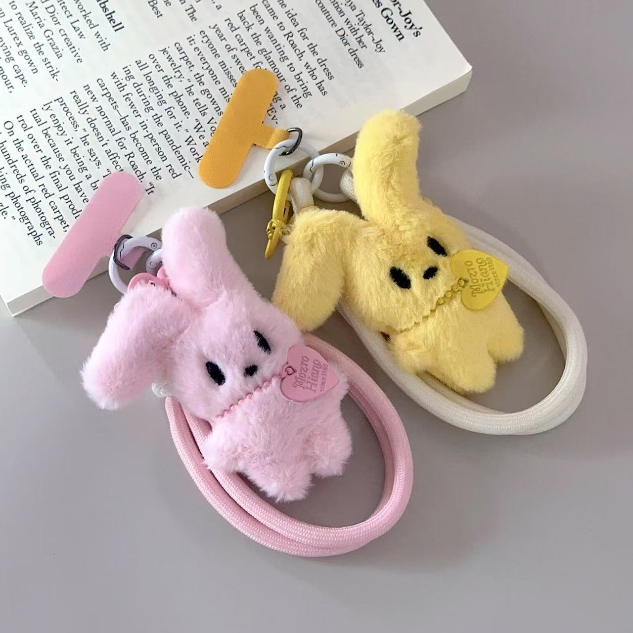 Cute Sweetheart Rabbit Student Backpack Pendant Best Friend Gift Phone Pendant Accessory Wrist Versatile Lanyard Handheld Strap