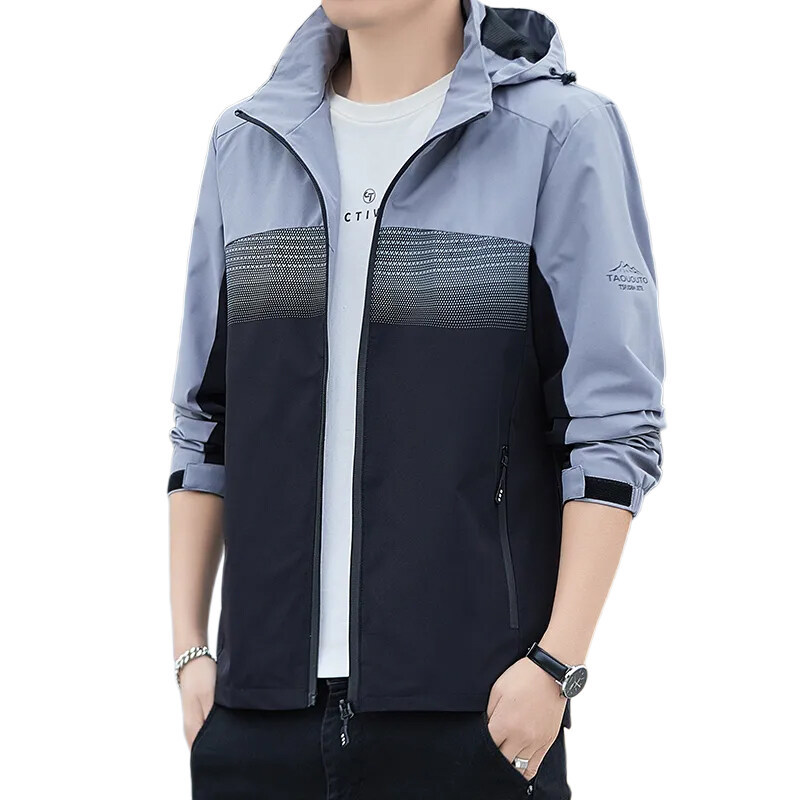 Chaqueta de los hombres de la primavera y el otoño de marca de moda Suelta chaqueta de los hombres casuales al aire libre funcional ropa de trabajo chaqueta al por mayor