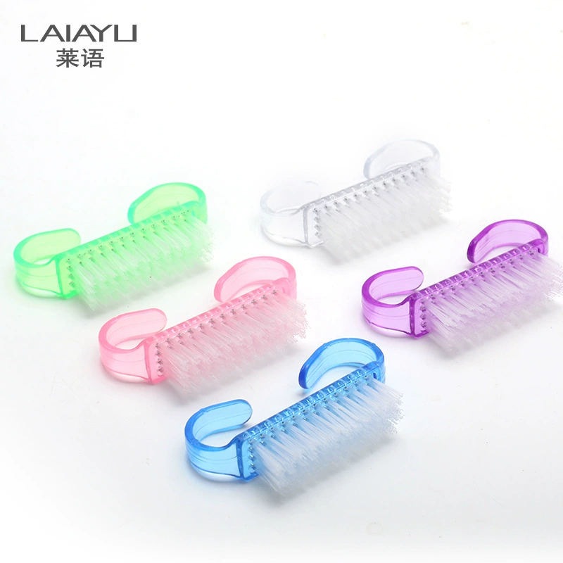 Производитель поставляет полупрозрачные пластиковые кисти для дизайна ногтей, маленькие роговые кисти, инструменты для дизайна ногтей, кисти для чистки пыли оптом.