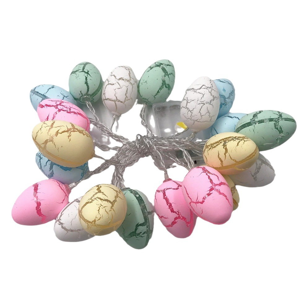 Huevo de Pascua zanahoria cadena luces dormitorio decoración creativa LED conejo decorativo luces de colores intermitentes luces de cadena