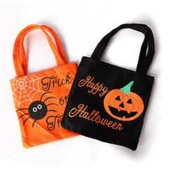 ハロウィンかぼちゃの袋の装いコスプレかぼちゃのクモの袋の手提げプレゼントの道具の場所の配置