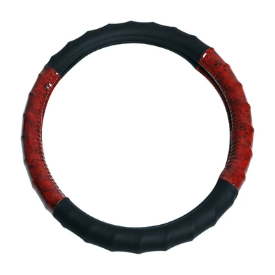 Steering wheel cover — Peach Wood Grain Steering Wheel Cover