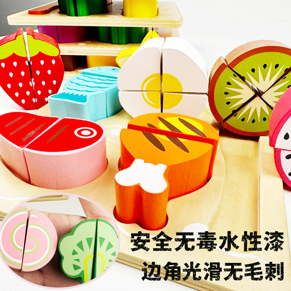 Corte de frutas juguetes cocina para niños jugar a casa simulación regalo niña mini vegetales Comercio exterior venta al por mayor